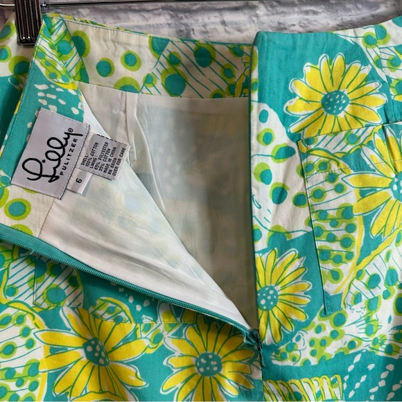 Lilly Pulitzer Daisy And Tropical Fish Skirt FLAW - Picture 9 of 12